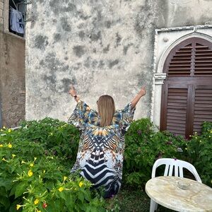 Camilla Multicolor Patterned Kaftan